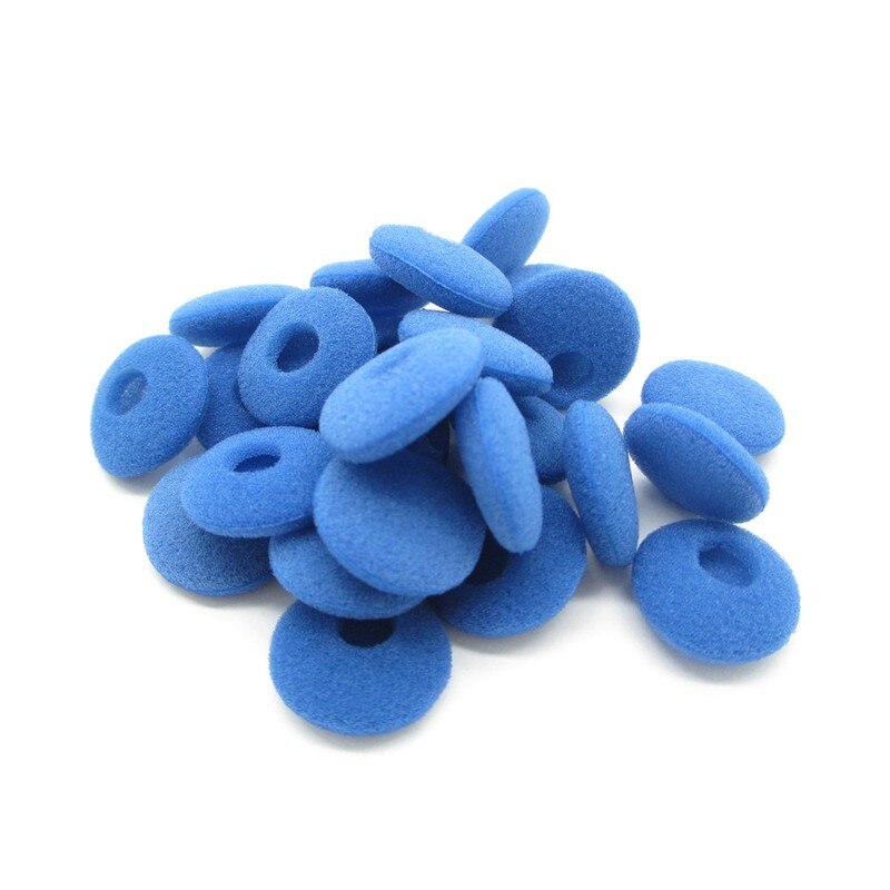20 Pcs Hoofdtelefoon Spons Cover Memory Foam Oortelefoon Oordopjes Katoen Spons Headset Oorbeschermers Voor Platte Kop Earphpne