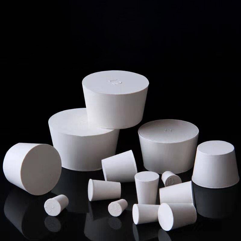 All size available 000# to #10 white Rubber stopper for Laboratory Chemistry Equipment