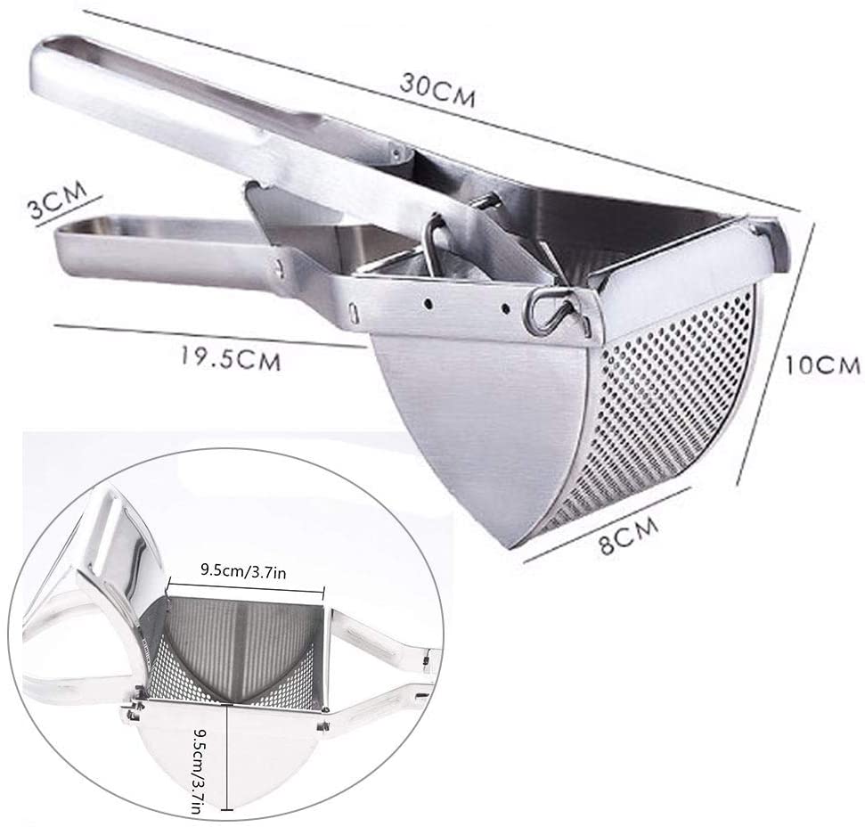 Aardappel Ricers, Rvs Aardappel Ricer, Commerciële Aardappelstamper Zware Grote, Afneembare En Vaatwasmachinebestendig