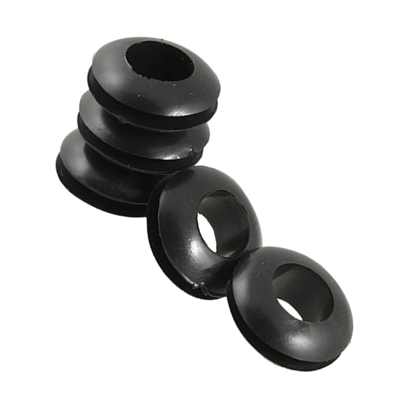5 Pcs 8mm Black Grommets Cable grommet Cable routing Rubber grommets 15mm Outer diameter bar grommets
