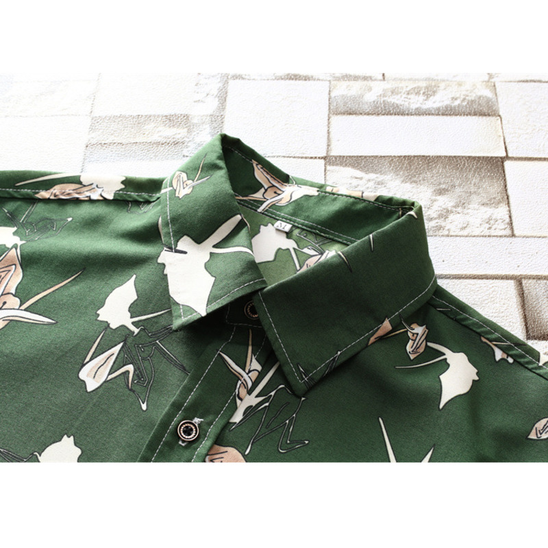 Hawaii Overhemd Voor Heren – Korte Mouwen, Bloemenprint, Casual En Ademend Voor Zomer, Vakantie En Vrije Tijd