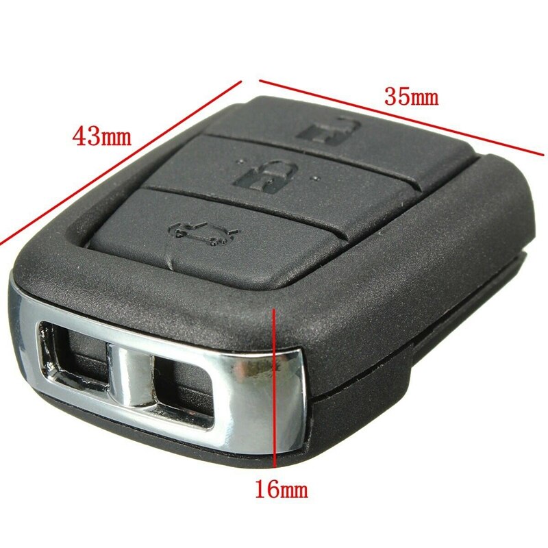 3 Button Remote Key Keyless Case Shell Fob For Holden Ve Commodore Gm