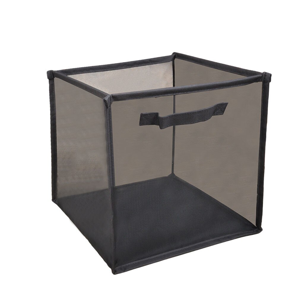 Net Cloth Hanger Storage Basket Collapsible With Carry Handle Dirty Clothes Free Standing Folding Laundry Hamper Bag