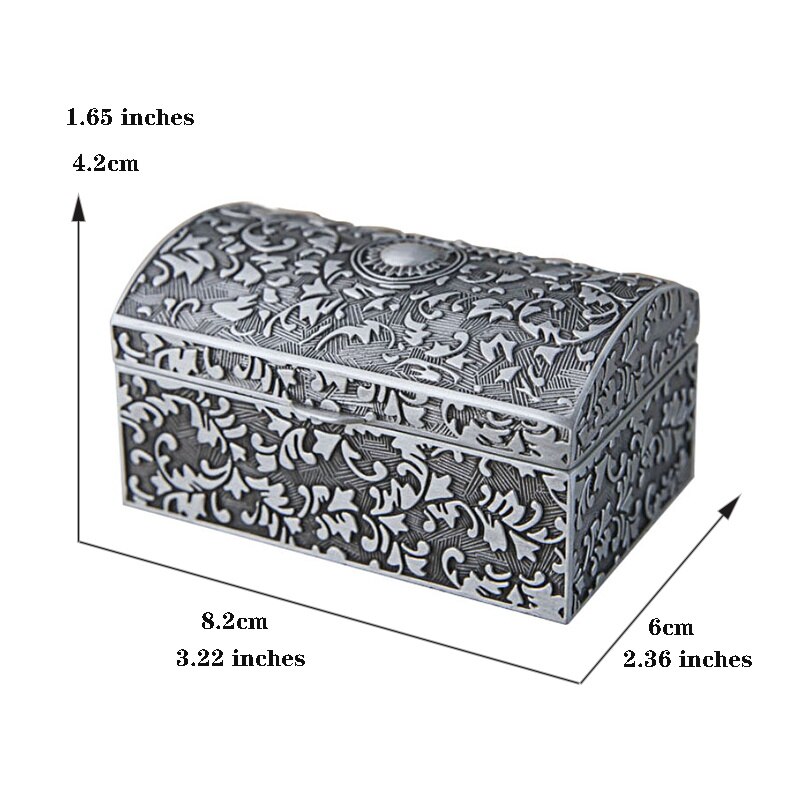 European retro ladies jewelry storage box，Portable... – Grandado