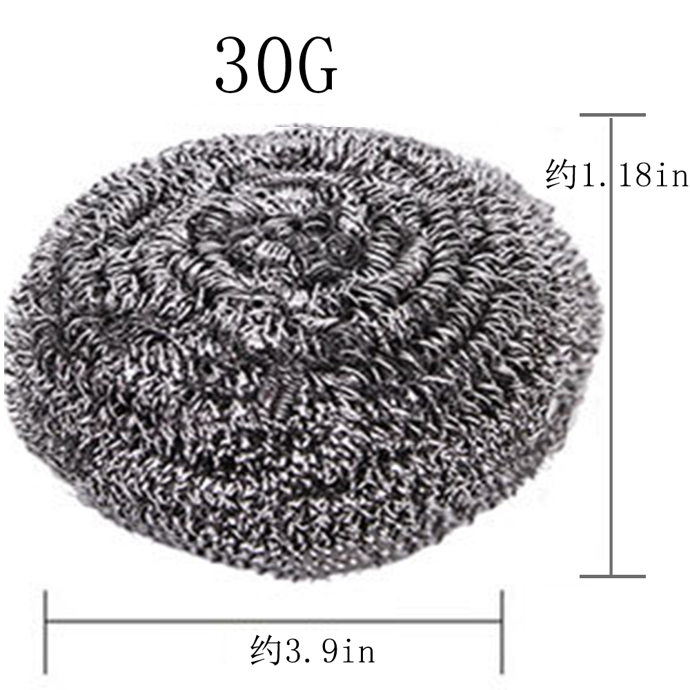 Dr.WOW 6-Pads Stainless Steel Wool Sponge，Extra Large Scrubber Magic Sponge Pad， Kitchen, Bathroom, Floor Cleaning 10CM