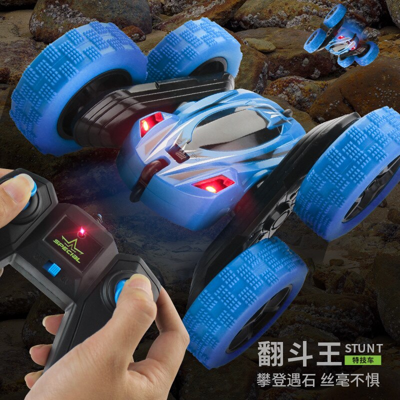 Remote Control Stunt Car - 360° Spinning Double-Sided - Electric Toy Car for Kids & Youth