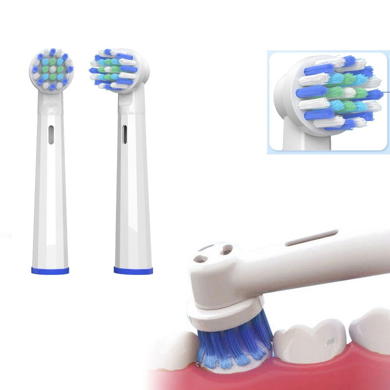 Oral b eb17 substituição cabeça da escova para d12 d16 d100 cruz cabeças escova de dentes elétrica ação limpa adequado bocal fio presente