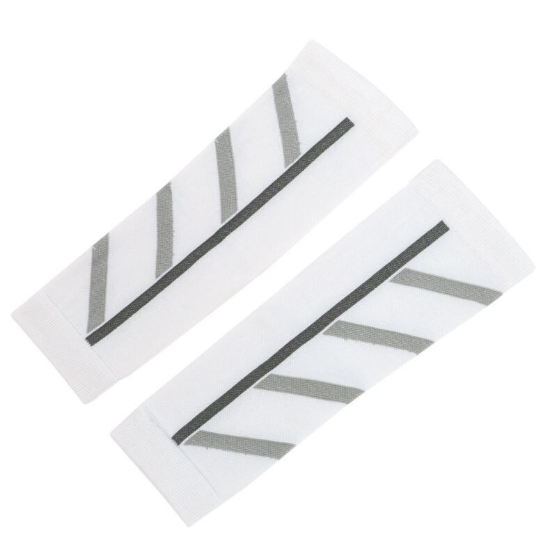 Hewolf 1pc kompression sport knästöd ben ärm keps stag omlott skydd knäskydd vadskydd: Vit