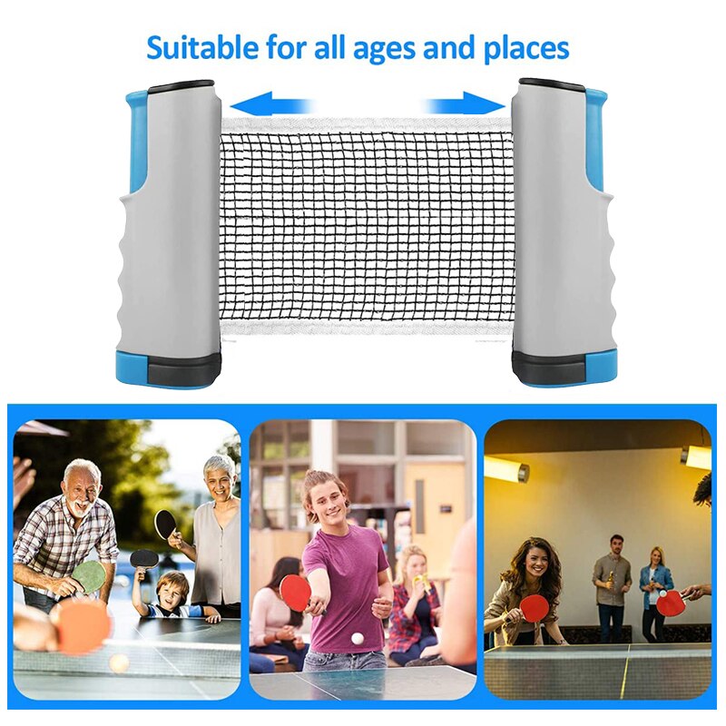 Competition table tennis racket set portable table tennis racket telescopic rack set 3 table tennis