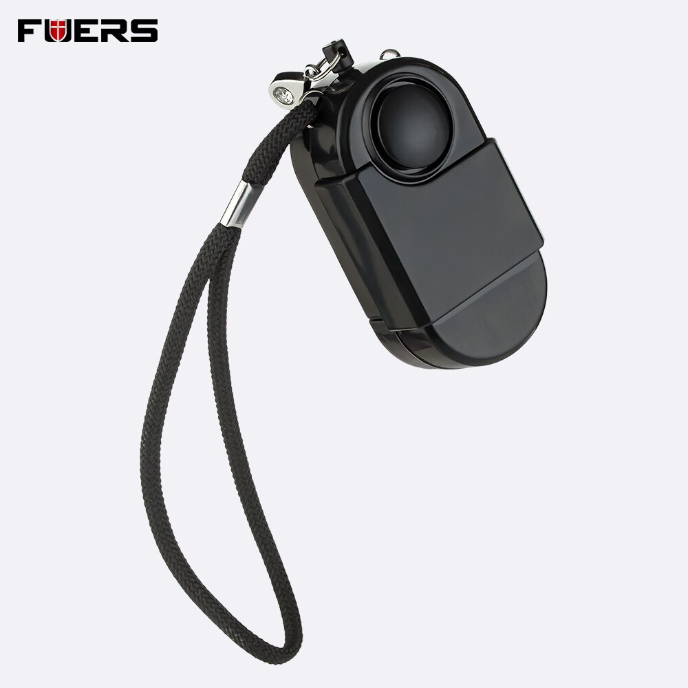 Campingresor pir infraröd rörelsedetektor larm sos portable mini 120db säkerhet anti stöld anti pervert ficklampa: Gul