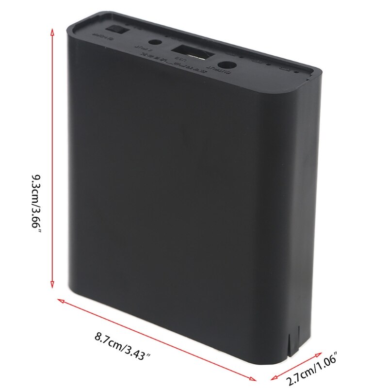 Diy-netzteilbox mit 3x x 18650 akkus , 5v x usb-anschlüssen und  + 3.5 5.5 1.35mm 9v + 12v 2.1mm usv-anschlüssen für wlan-router, modem und überwachungskamera
