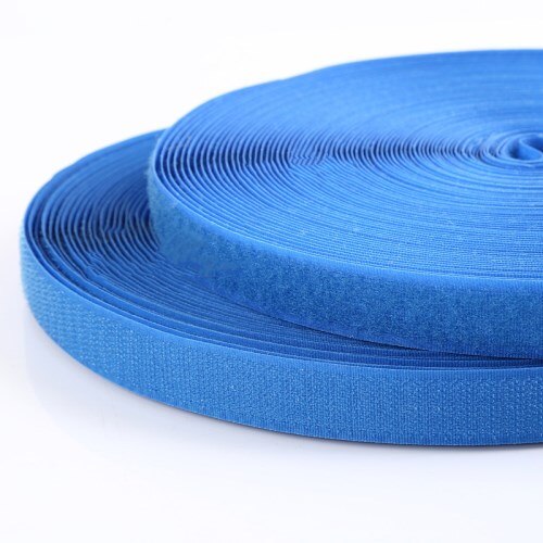 Geen Zelfklevende Sluiting Tape Diy Polyester Nylon Haak Lus Haak Sluiting Tape Naaien Accessoires Geen Sterke Lijm 2Cm * 25Yards: Lake blue