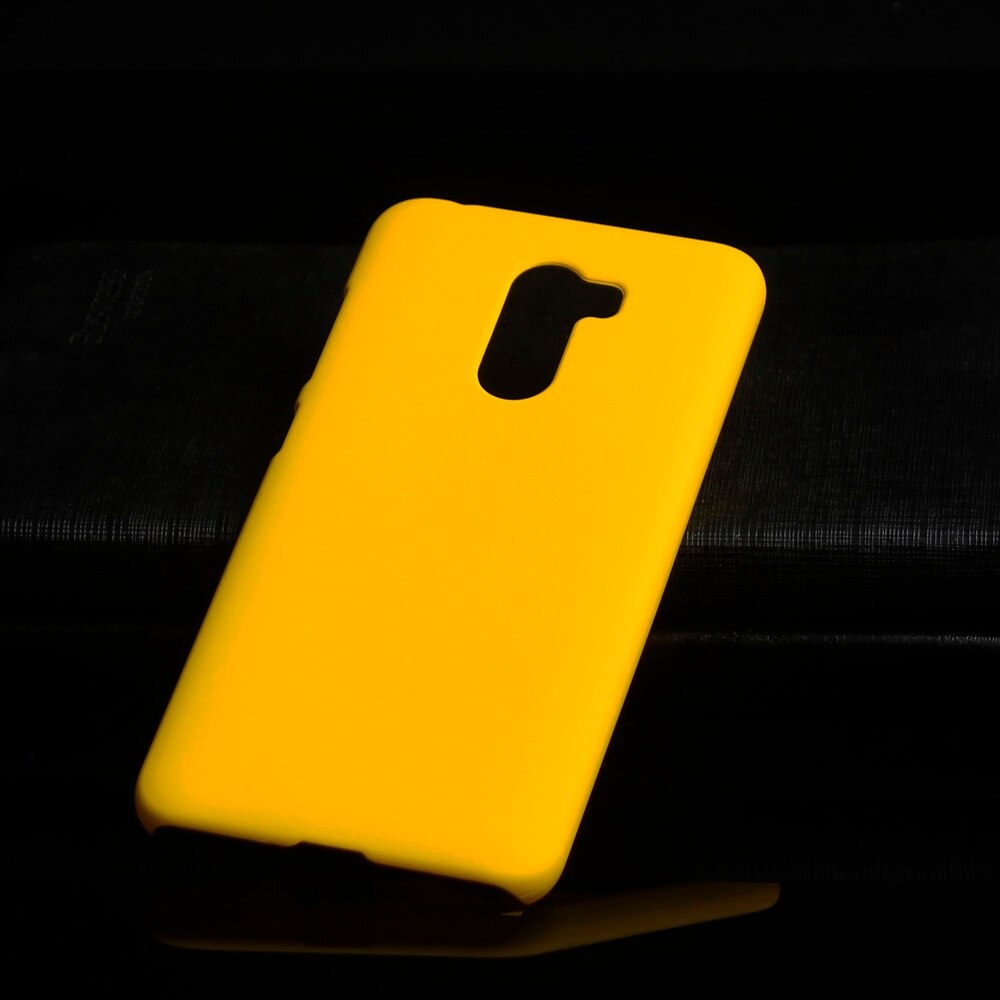 Matte Plastic Coque Cover 5.99For Xiaomi Pocophone F1 Case For Xiaomi Mi Pocophone Poco F1 Phone Back Coque Cover Case: Yellow