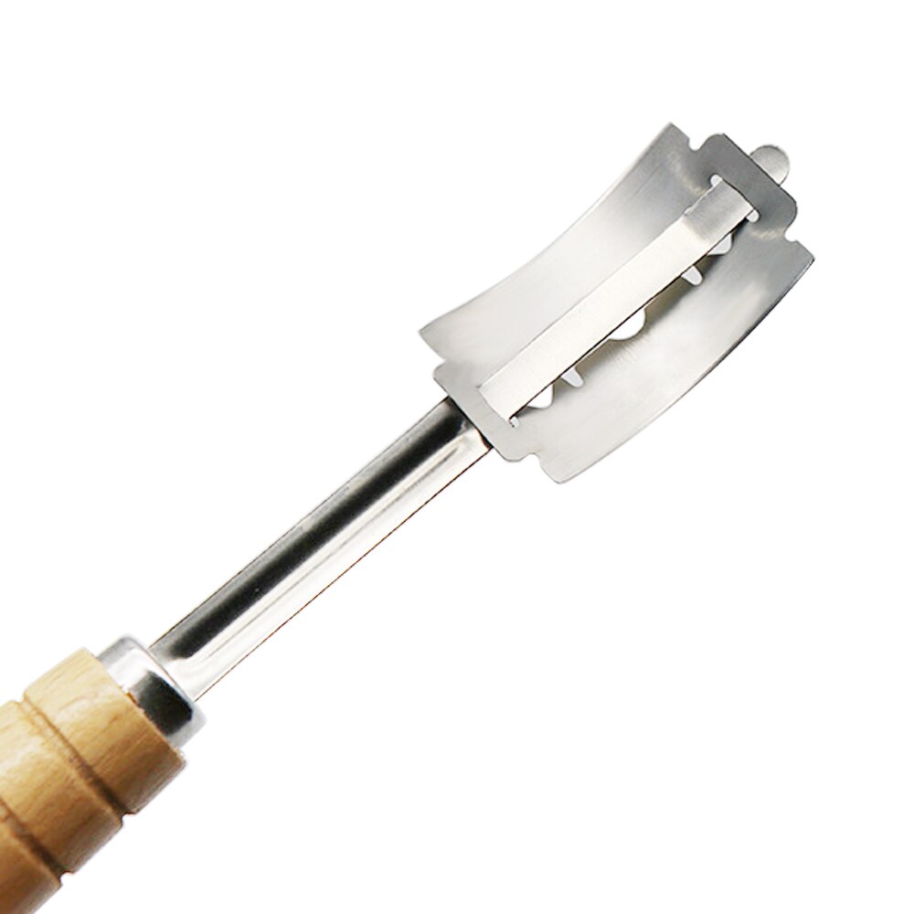 3 Sets Bread Bakers Cutter Bakery Scraper Wooden Handle Bread Dough Scoring Blade Tools for Baking Cutter Accessories