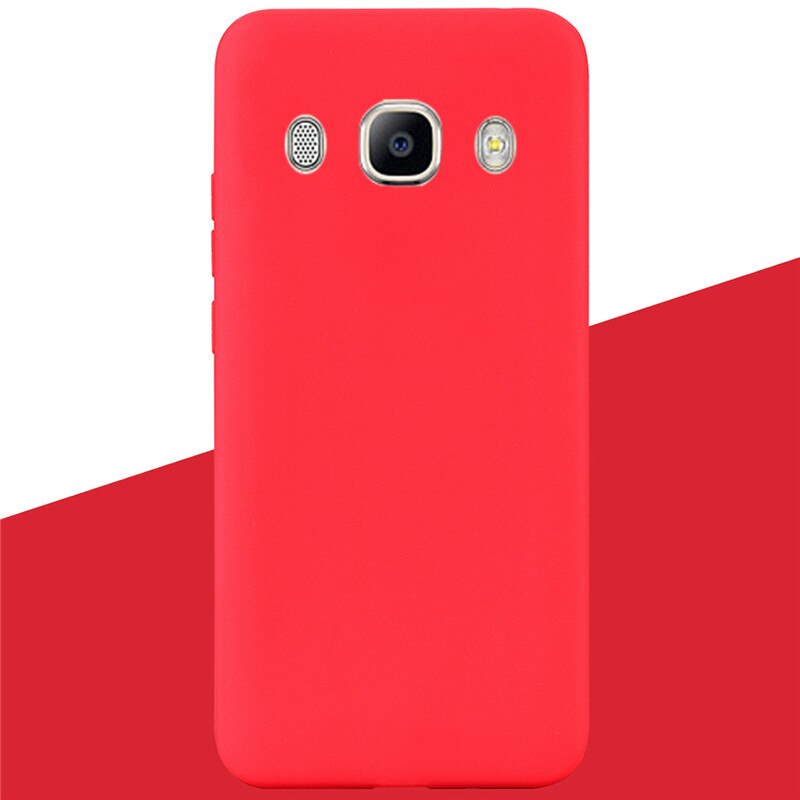 Für Samsung J7 Fall Weiche Silikon Zurück Fall Für Samsung J7 TPU Telefon Fall Für Samsung Galaxy J7 abdeckung Coque Funda: 3 Red