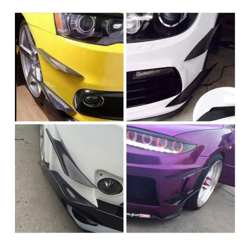 Car modified bumper wind knife carbon fiber spoiler car exterior decoration