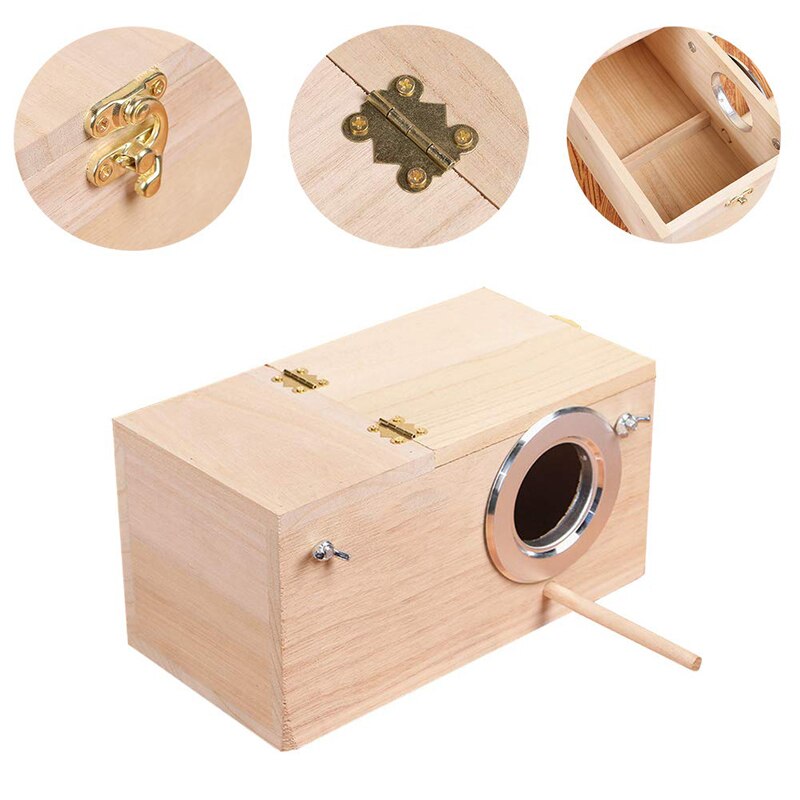 Cage en bois pour perruches, perruches pour animaux de compagnie, perruches, Cockatiel, nidification, oiseau, volière