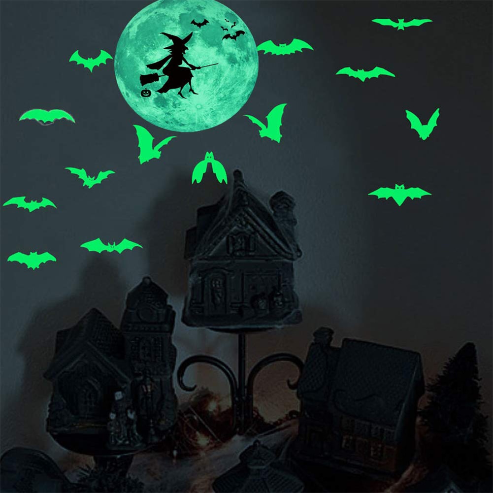 Halloween Glow In The Dark Venster Decals Lichtgevende Stickers Voor Halloween Thema Party