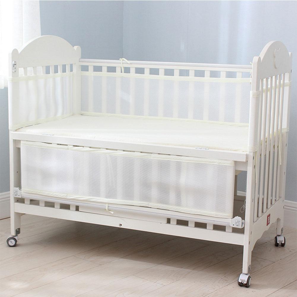 Baby Breathable Mesh Crib Liner Infant Cot Bumper Breathable Mesh Children Bumper Crib Liner Baby Cot Sets Bed Around Protector