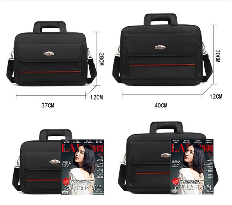 Scione heren zakelijke nylon aktetas heren 13 15 inch laptop handtas grote capaciteit waterdichte schoudertas crossbody tassen