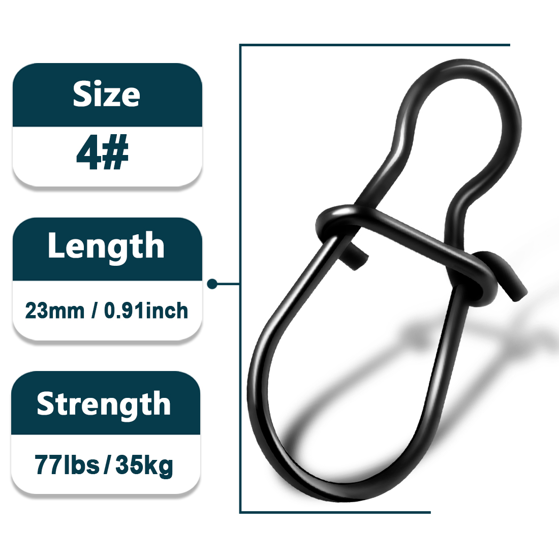 Broches de pesca Duo Lock, 25 ~ 100 Uds., Clips de pesca, mosquetones, giratorios de pesca, aparejos de pesca de cambio rápido para agua salada: 10 / Verde