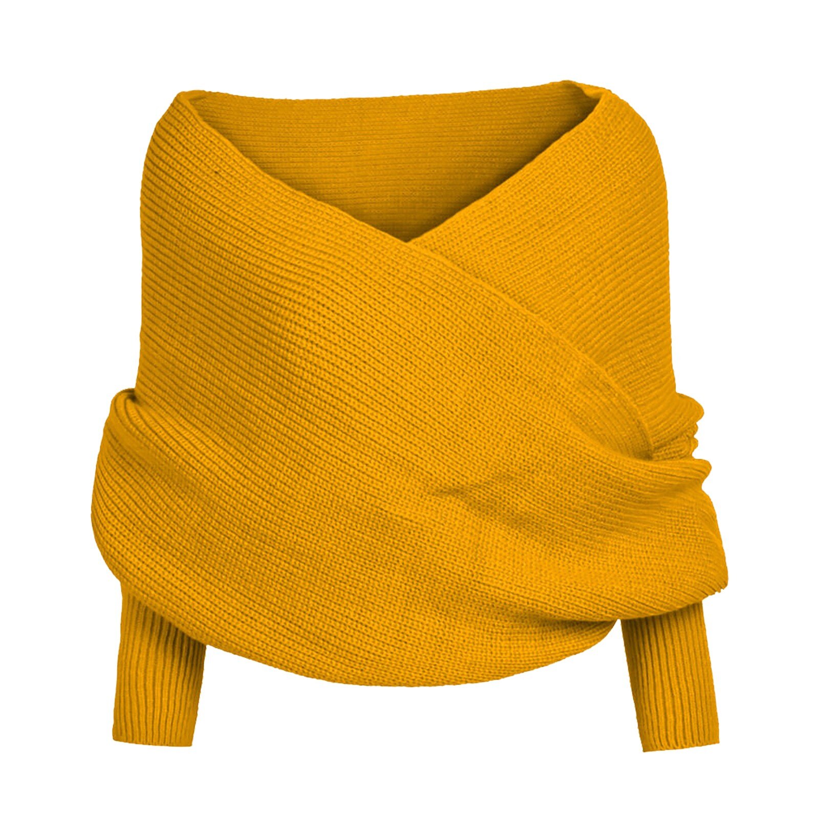 Poncho à manches chauve-souris pour femme, col bateau, écharpe, tricot doux, châle d'hiver, 40 #: YE