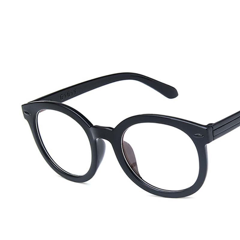 Round Optics Glasses Frame Men Women Metal Rice Nail Black Spectacles Frames Prescription Eyeglasses