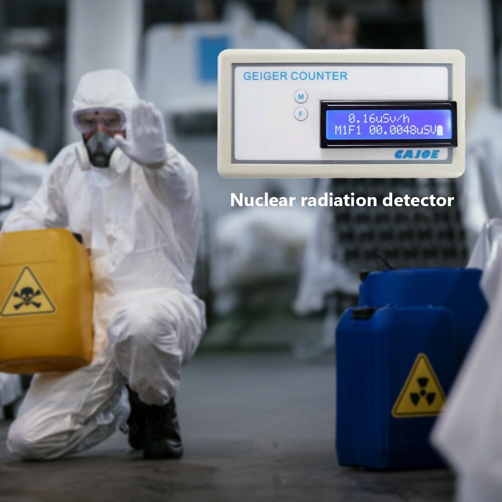GMV2 Portable Geiger Counter LCD Digital X-ray Beta Gamma Radioactive Tester Handheld Nuclear Radiation Detector Marble Tools