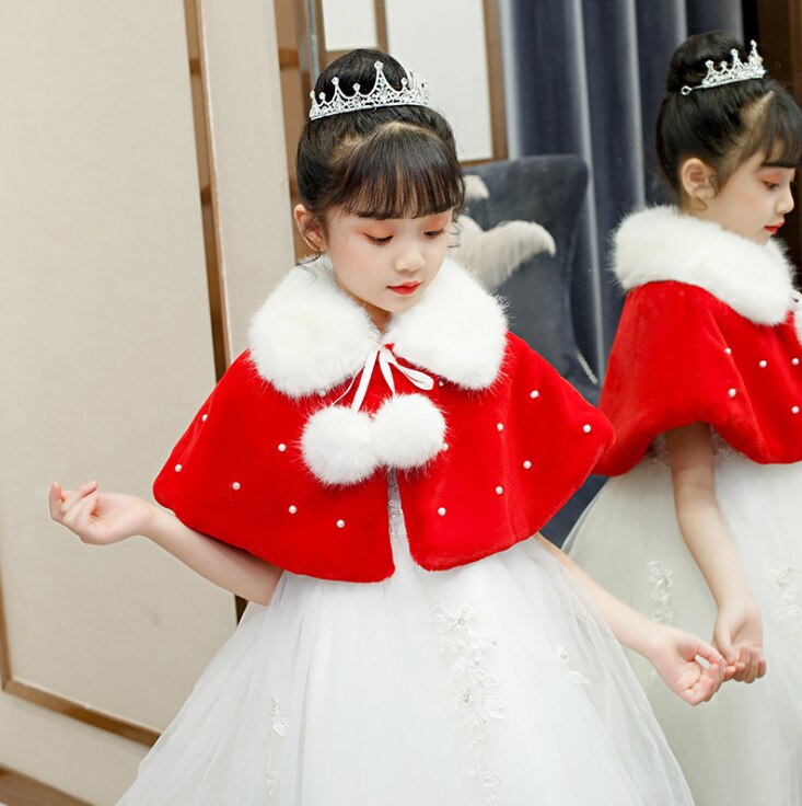Bolerose Meisjes Knus Imitatiebont Voor kinderen Kinderen Bolero Shrug Jasje Jas (Beige, 3-4 Jaren