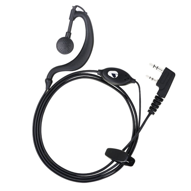 10x G Vorm Oortelefoon Headset Mic Voor 2PIN Kenwood Radio TH-205, TH-215, TH-225, TH-235, TH-235A, TH-235E, TH-315, TH-415