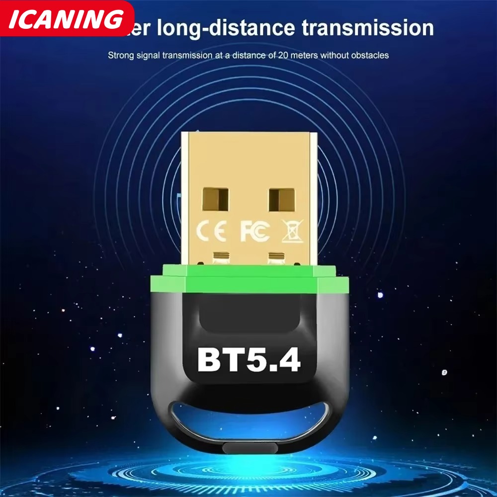 Bluetooth 5.4 Adapter for PC USB Dongle Bluetooth Receiver for Speaker Wireless Mouse Keyboard Audio Transmitter