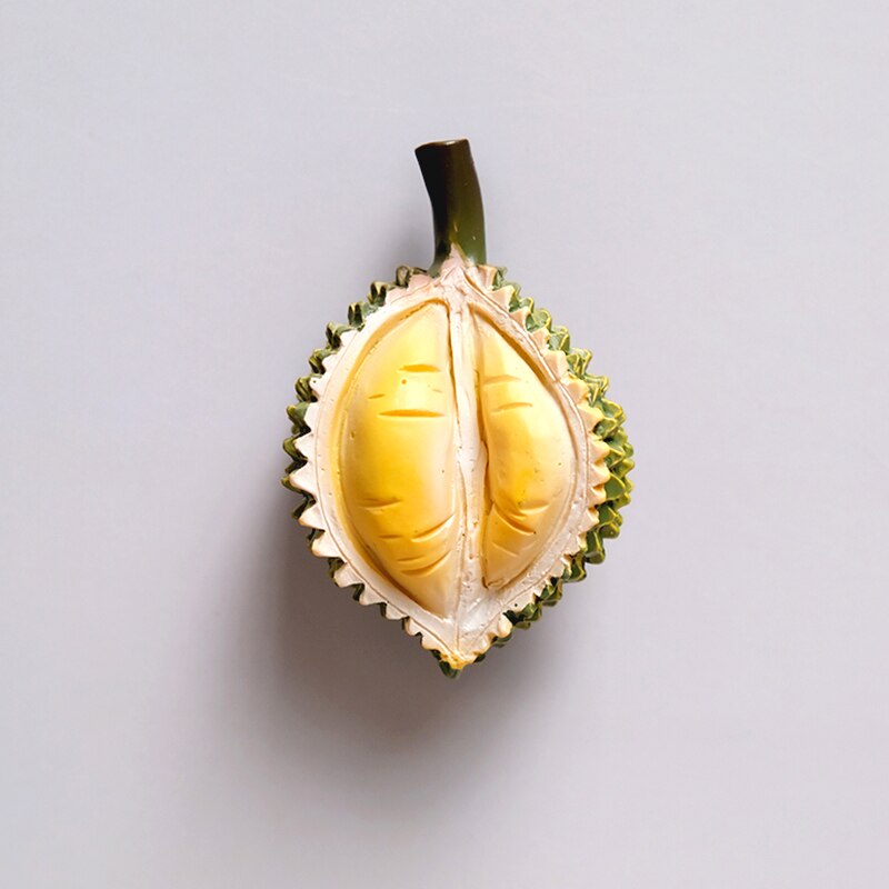 Decorative Refrigerator Magnet Funny Resin Kitchen Fridge Magnets Cute Whiteboard Locker Magnets for Boys and Girls: Durian
