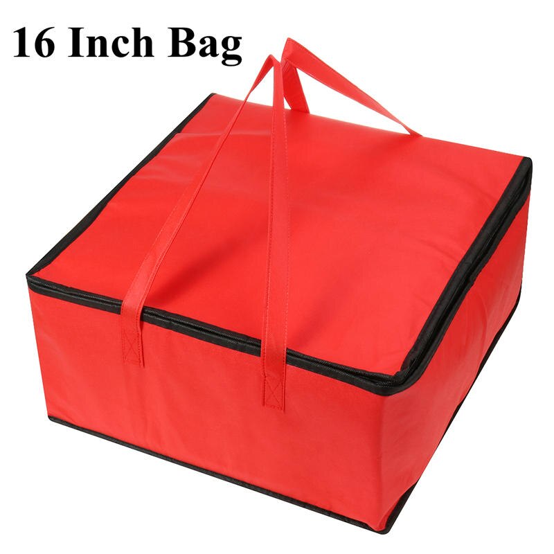 16 zoll Isolierte Tasche Mittagessen Kühltasche Isolierung Klapp Picknick Tragbare Eis Packung Lebensmittel Thermische Lebensmittel Tasche Pizza