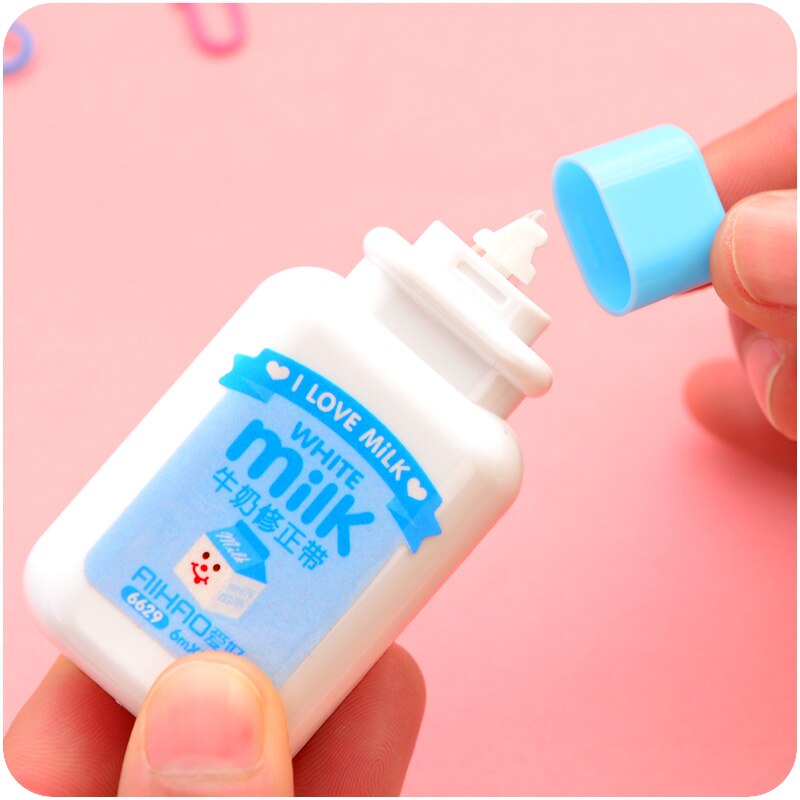 12 teile/los Milch trinken korrektur Band Kawaii schreibwaren Büro Material Schule versorgung korrektur escolar cinta papeleria F847