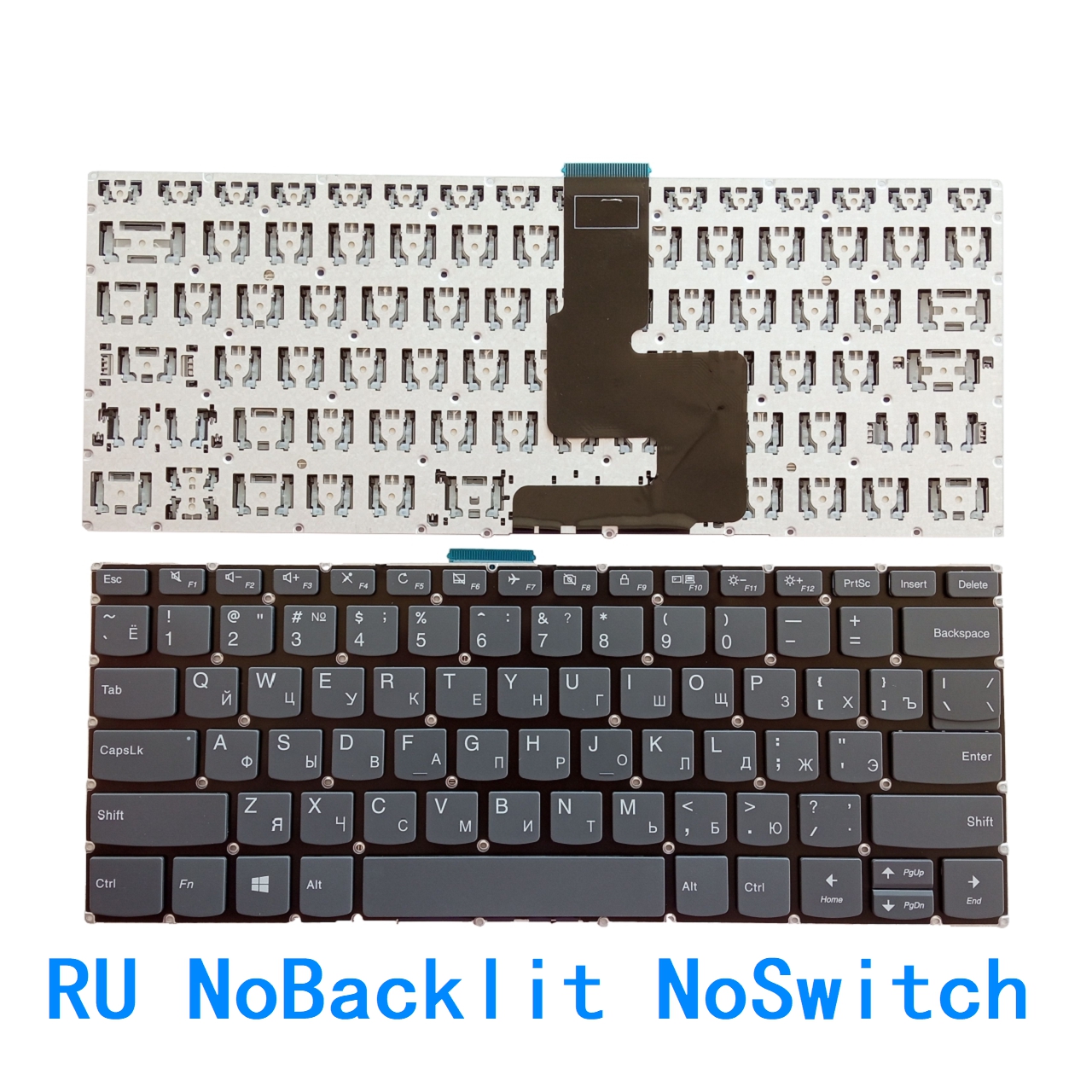 nas RU SP UK AR BR Podświetlana klawiatura robić Lenovo IdeaPad 320-14 320-14ISK 320-14IKB 320-14AST 320S-14IKB 330-14 V330-14 V130-14 120: niebieski