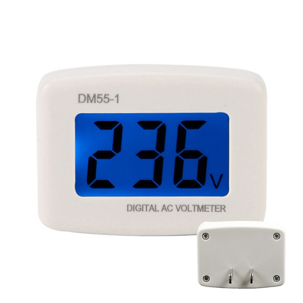 Mini Digital Voltmeter Ammeter DC4.5-30v Panel Current Meter Tester with 2 Wires LED Panel Digital Display 1 pcs: DM55-1 US plug
