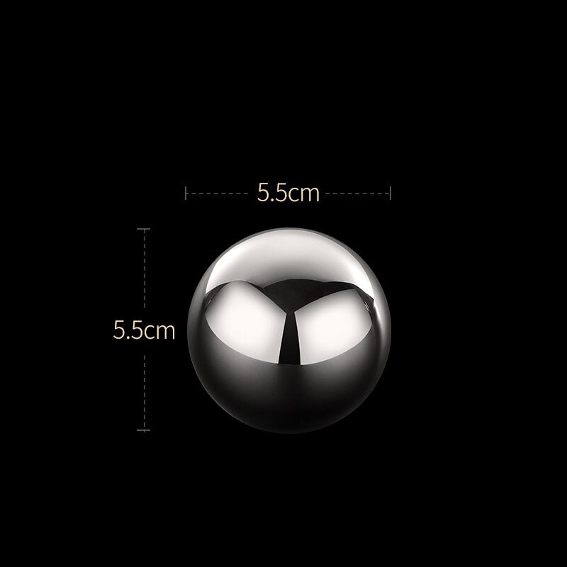 2pcs/box 304 Stainless Steel Round Ice Cubes Whiskey Cooling Stone Quick-frozen Metal Particles Ice Cube Box Wine Set Ice Tartar