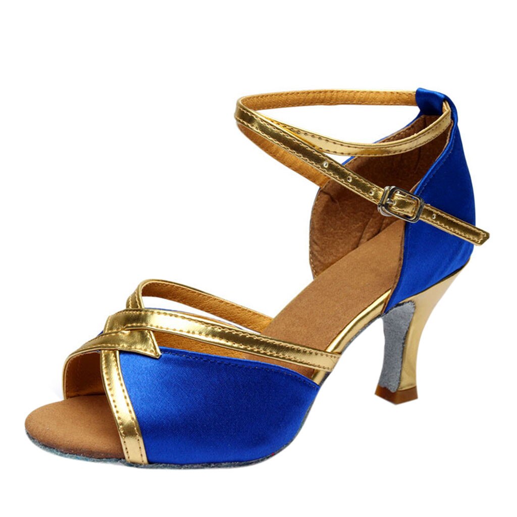 Femmes Latin chaussure danse sandales femmes solide Rumba valse bal salle de bal Latin Salsa danse chaussures sandales en plein air décontracté