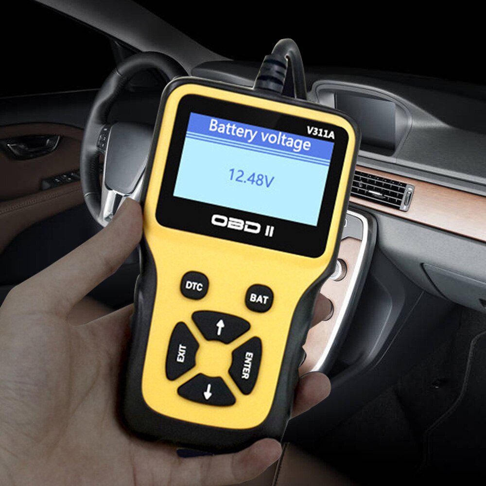 V311A Universal OBD2 Code Reader OBDII OBD Auto Code Reader Automobile Diagnostic Scanner Engine Light Error Analyzer