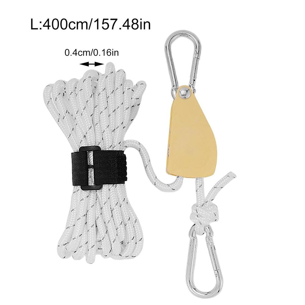 Kampeertent Vastbinden Touw Strakker Bevestiging Katrol Hangers Luifel Touw Haak Gesp Touw Aanhaalriemen Gereedschap