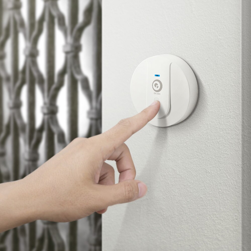 DIGOO 433MHz Transmitter Self-powered Electric Doorbell Waterproof Doorbell Unique Sliding Button 58 Melodies 4 Levels Volume