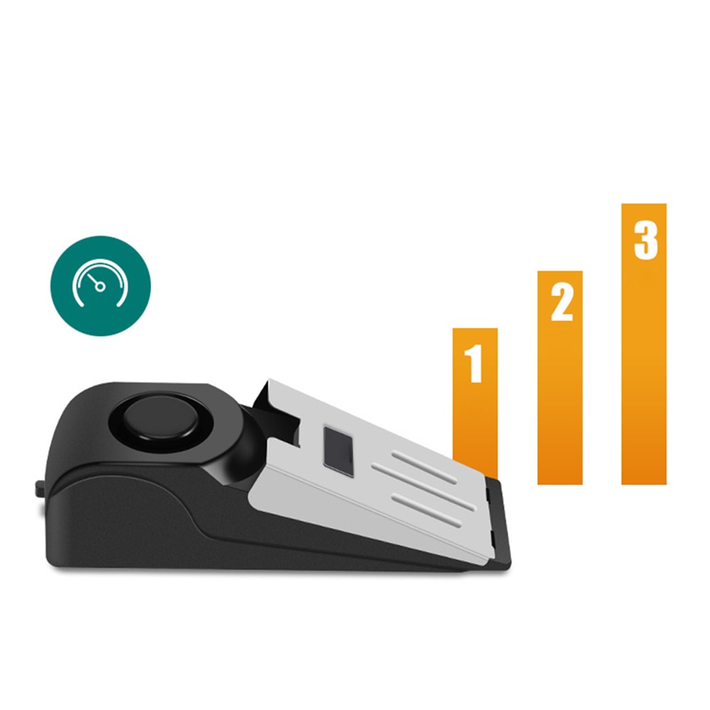 Wireless Door Stop Vibration Alarm Door Stop Portable Safely Security Detection Wedge Alert Home Travel Security System