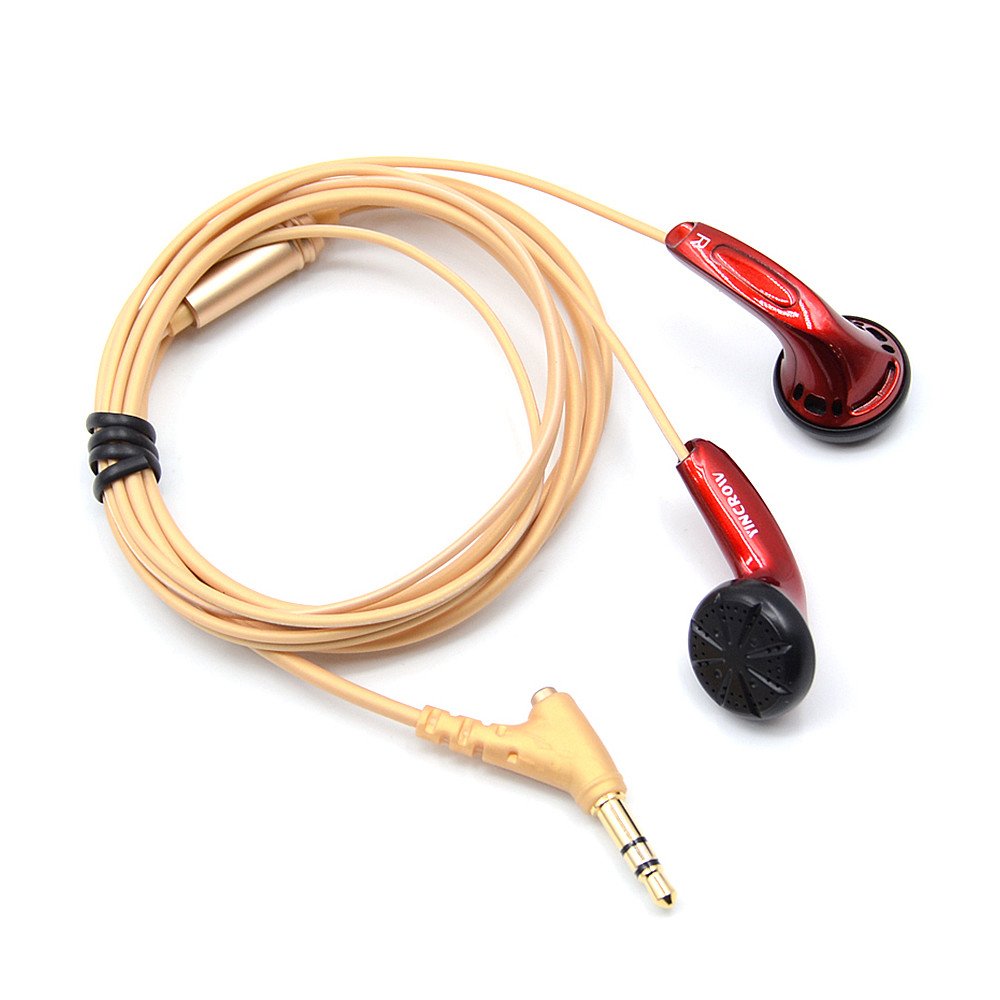 YINCROW X6 3,5mm auriculares intrauditivos auriculares de cabeza plana auriculares profesionales HIFI para fiebre PK1 MX985 sin micrófono: Oro