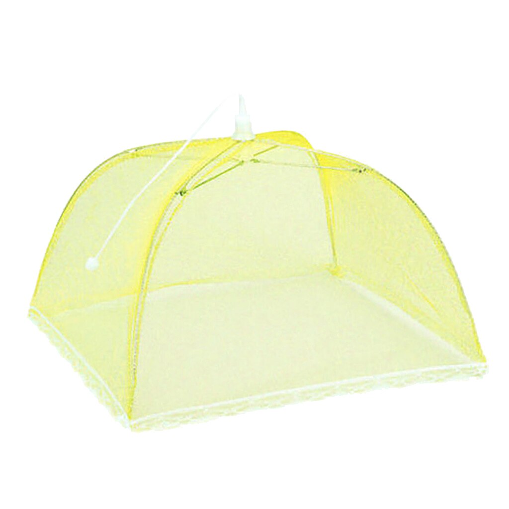 Screen Food Cover Tent for Parties Picnics, BBQs, Camping, Outdoor, Reusable and Collapsible: Yellow