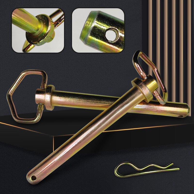 Anhängerkupplungsstift/Clip-Zubehör für Traktoren, Anhängerkupplungsstift mit Drehgriff, Heftungsstift mit Clip-Zubehör für Traktoren