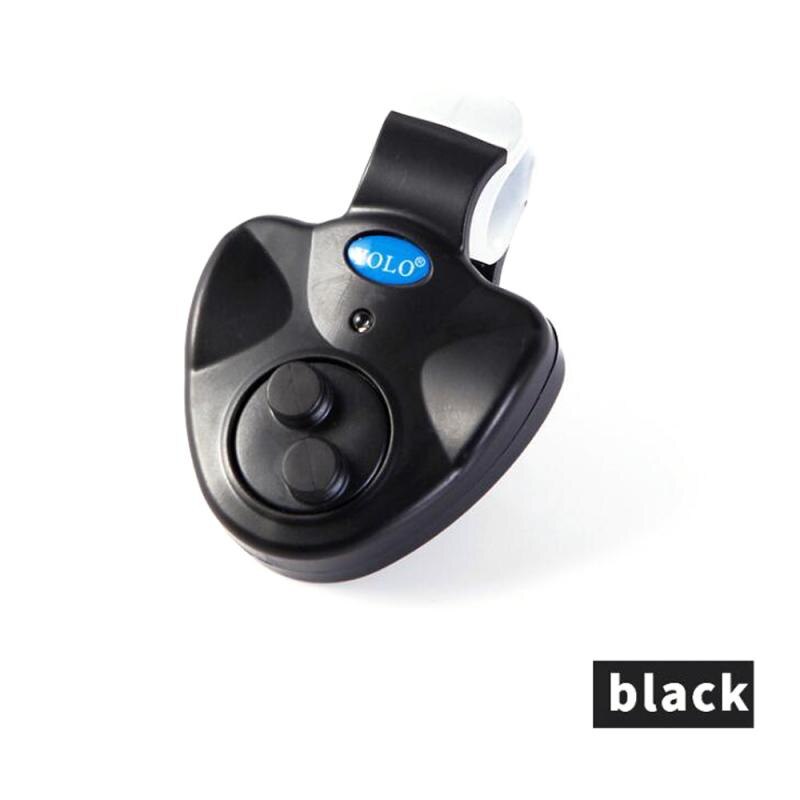 Fishing Bite Alarm Fishing Portable Electronic LED Light Fish Bite Sound Alarm Bell Clip On Fishing Rod Black Tackle Fishing: 01