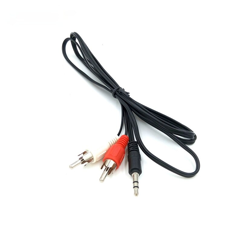 Mini 3.5mm AV 1 in 2 Audio Stereo Aux cavo 2 RCA a 3.5mm maschio 3.5 Jack RCA cavo Aux per cavo altoparlante per auto/PC/TV