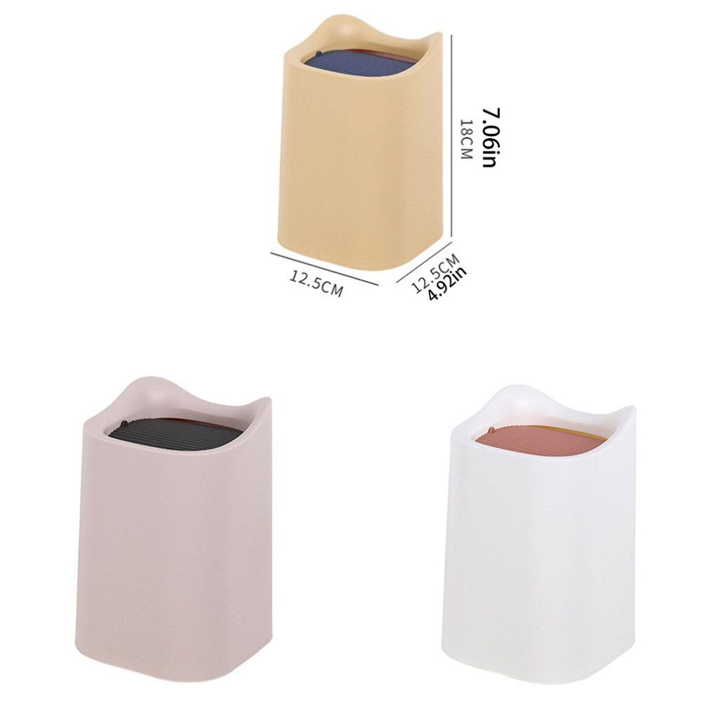Cute Mini Trash Can Garbage Can Storage Basket Storage Rack Garbage Mini Flip Trash Can Trash Pack Collector