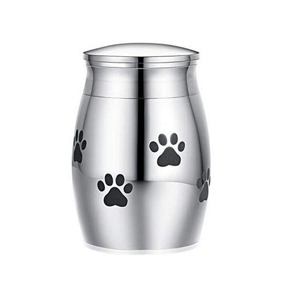 Pro Haustiere Maus Schatulle Beerdigung Mini klein rostfrei Stahl Hund Mensch Asche Einäscherung Urne Denkmäler Vögel Katze Container: 2