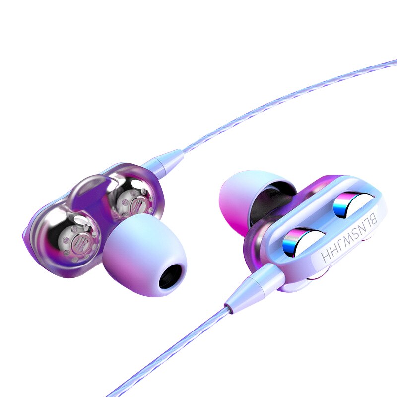 HIFI In-Ear Wired Earphone 3.5mm Earbuds Earphones Music Sport Gaming Headset With mic For IPhone Xiaomi Samsung Huawei Stereo: 02 white